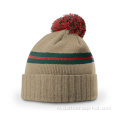 100% acryl klassieke gestreepte beanie